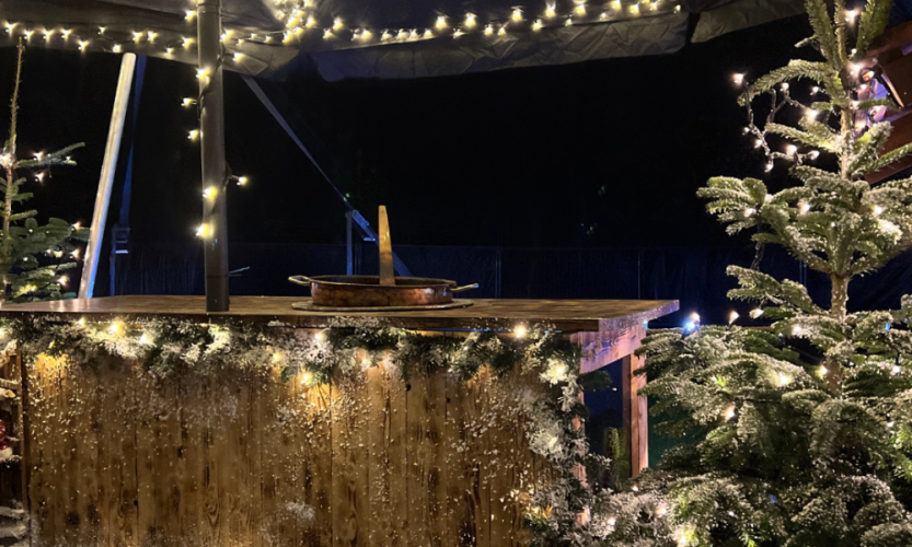 Mandelbrændervogn til brændte mandler